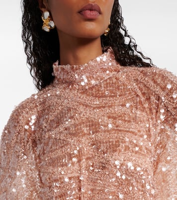Casta Diva Sublime sequined tulle kaftan | Taller Marmo
