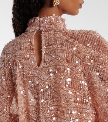 Casta Diva Sublime sequined tulle kaftan | Taller Marmo