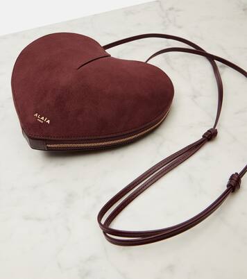 Le Cœur suede shoulder bag | Alaïa