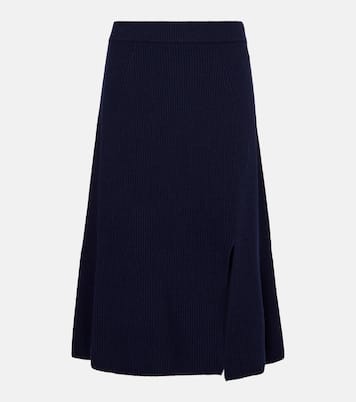 Jupe midi en laine et cachemire | Moncler