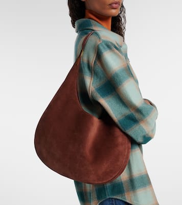 Florence Medium suede shoulder bag | Savette