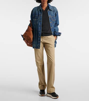 H641 suede and leather sneakers | Hogan