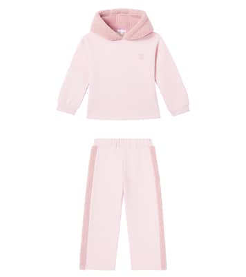 Cotton-blend fleece hoodie and sweatpants set | Patachou