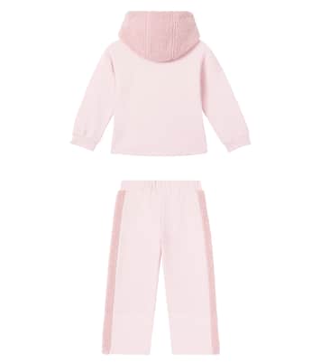 Cotton-blend fleece hoodie and sweatpants set | Patachou