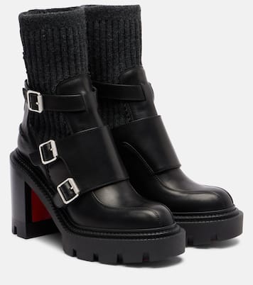Cortinetta College 100 leather ankle boots | Christian Louboutin