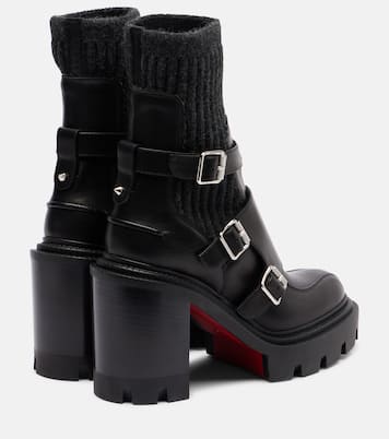Cortinetta College 100 leather ankle boots | Christian Louboutin