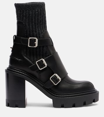 Cortinetta College 100 leather ankle boots | Christian Louboutin