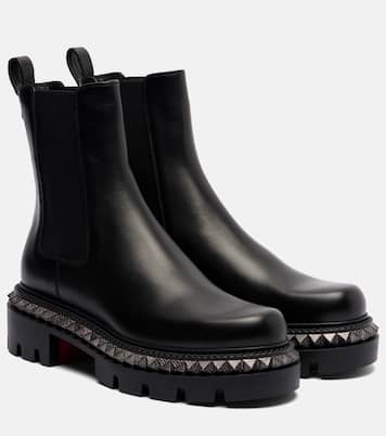 St Emilia embellished leather ankle boots | Christian Louboutin