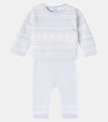 Baby wool and cashmere sweater and pants set | Tartine et Chocolat