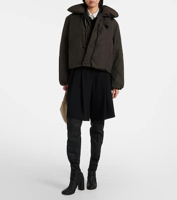 Linen and cotton-blend down jacket | Lemaire