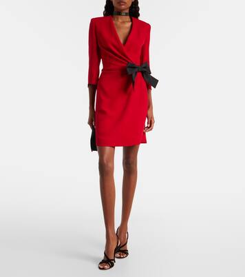Bow-detail silk minidress | Valentino