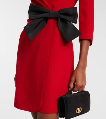 Bow-detail silk minidress | Valentino