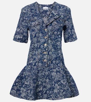 Peplum Tapestry minidress | Ganni