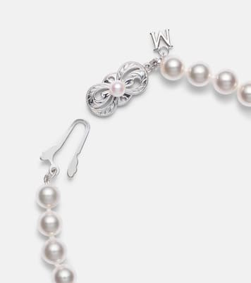 18kt gold bracelet with diamonds and pearls | Mikimoto