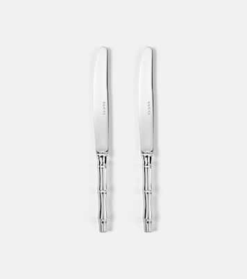 طقم سكاكين مطلي بالفضة عدد 2 | Gucci