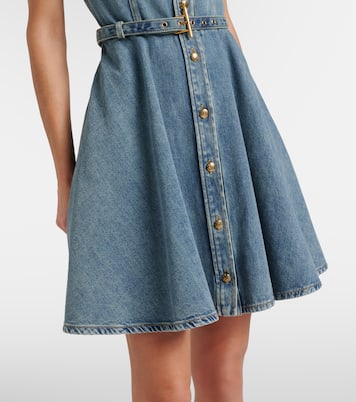 Belted denim shirt dress | McQueen