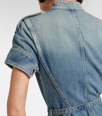 Belted denim shirt dress | McQueen