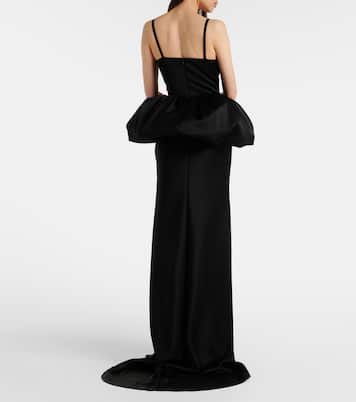 Embroidered peplum gown | David Koma