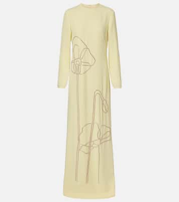 Vestido de fiesta Zarie de crepé adornado  | Costarellos