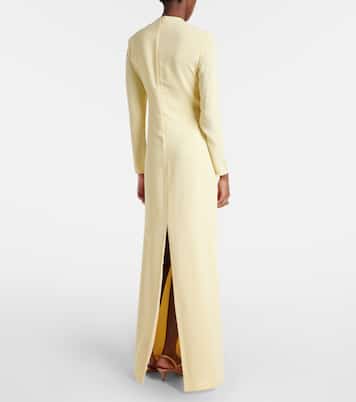 Vestido de fiesta Zarie de crepé adornado  | Costarellos