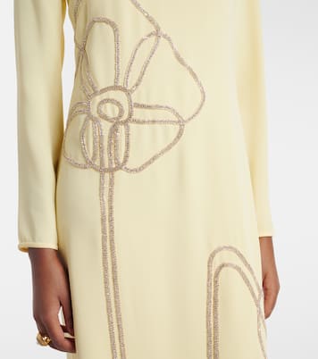 Vestido de fiesta Zarie de crepé adornado  | Costarellos