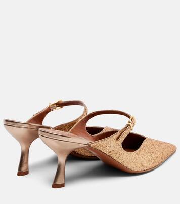 Aura 65 glitter mules | Zimmermann