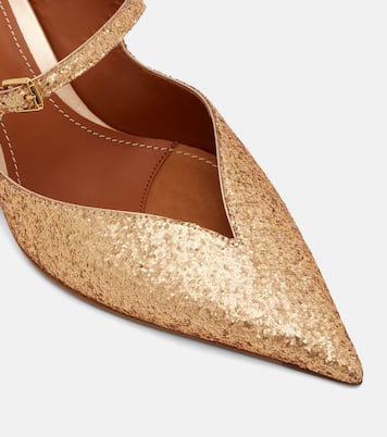 Aura 65 glitter mules | Zimmermann