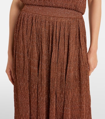 Awaken lamé lace midi skirt | Zimmermann