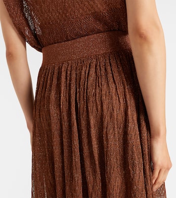 Awaken lamé lace midi skirt | Zimmermann