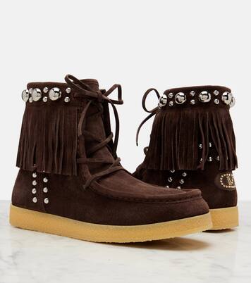 Bottines en daim Nellcôte à clous | Valentino Garavani