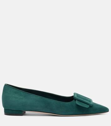 Maysale suede ballet flats | Manolo Blahnik