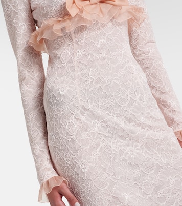 Bow-detail lace gown | Alessandra Rich