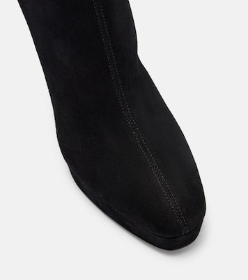 Bottines Martine 110 à plateau en daim | Aquazzura