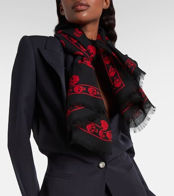 Schal Skull aus Wolle | McQueen
