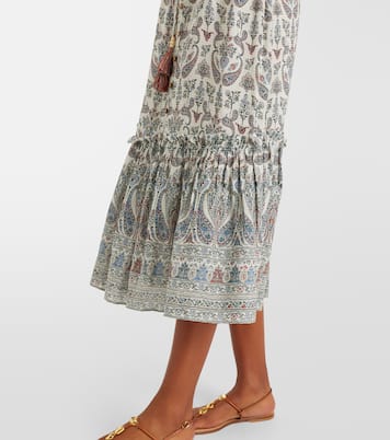 Vani paisley ruffled midi dress | Veronica Beard