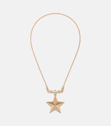 Connector 18kt gold charm necklace with jasper and diamonds | Marie Lichtenberg