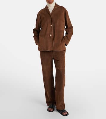 Janine suede shirt | The Row