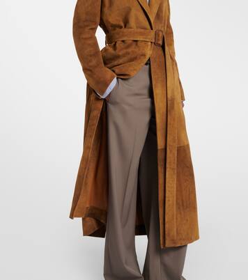 Raisa suede coat | The Row