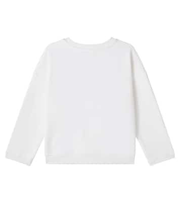 刺绣针织棉质运动衫 | Bonpoint