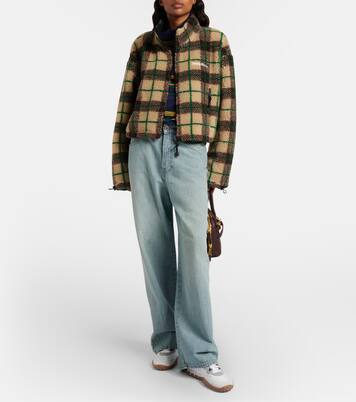 Tyre suede-trimmed sneakers | Miu Miu