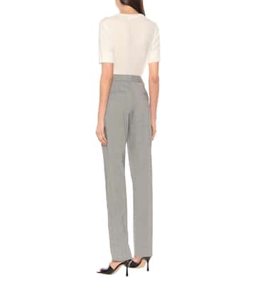 Pantalones de tiro alto de lana | Matthew Adams Dolan