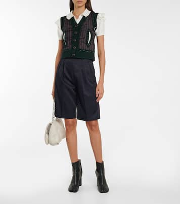 Gilet in lana e cotone a righe | Maison Margiela