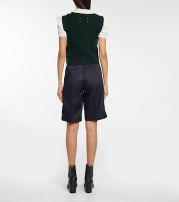 Gilet in lana e cotone a righe | Maison Margiela