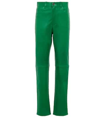 Terry high-rise leather pants | Stouls