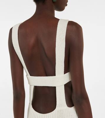 Alessie cotton-blend midi dress | Khaite