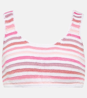 Striped crochet crop top | Anna Kosturova