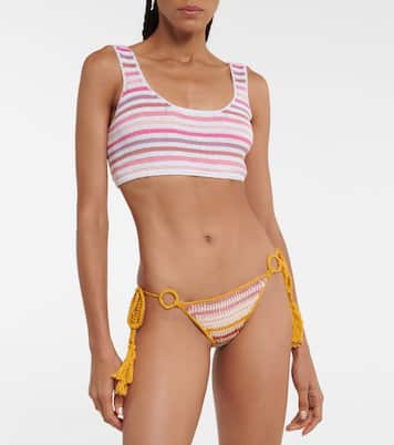 Striped crochet crop top | Anna Kosturova