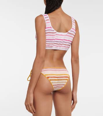 Striped crochet crop top | Anna Kosturova