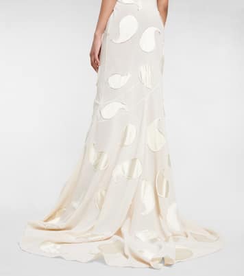 La Robe Draggiu appliquéd cotton gown | Jacquemus