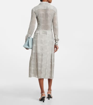 Falda wrap en crepé de seda de china | Victoria Beckham